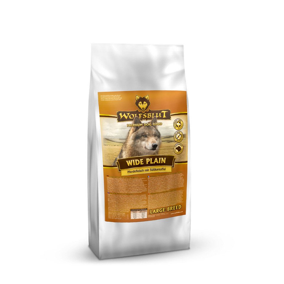 Wolfsblut Wide Plain Large Breed - getreidefreies Futter mit großen Kroketten, Trockenfutter für: Hunde