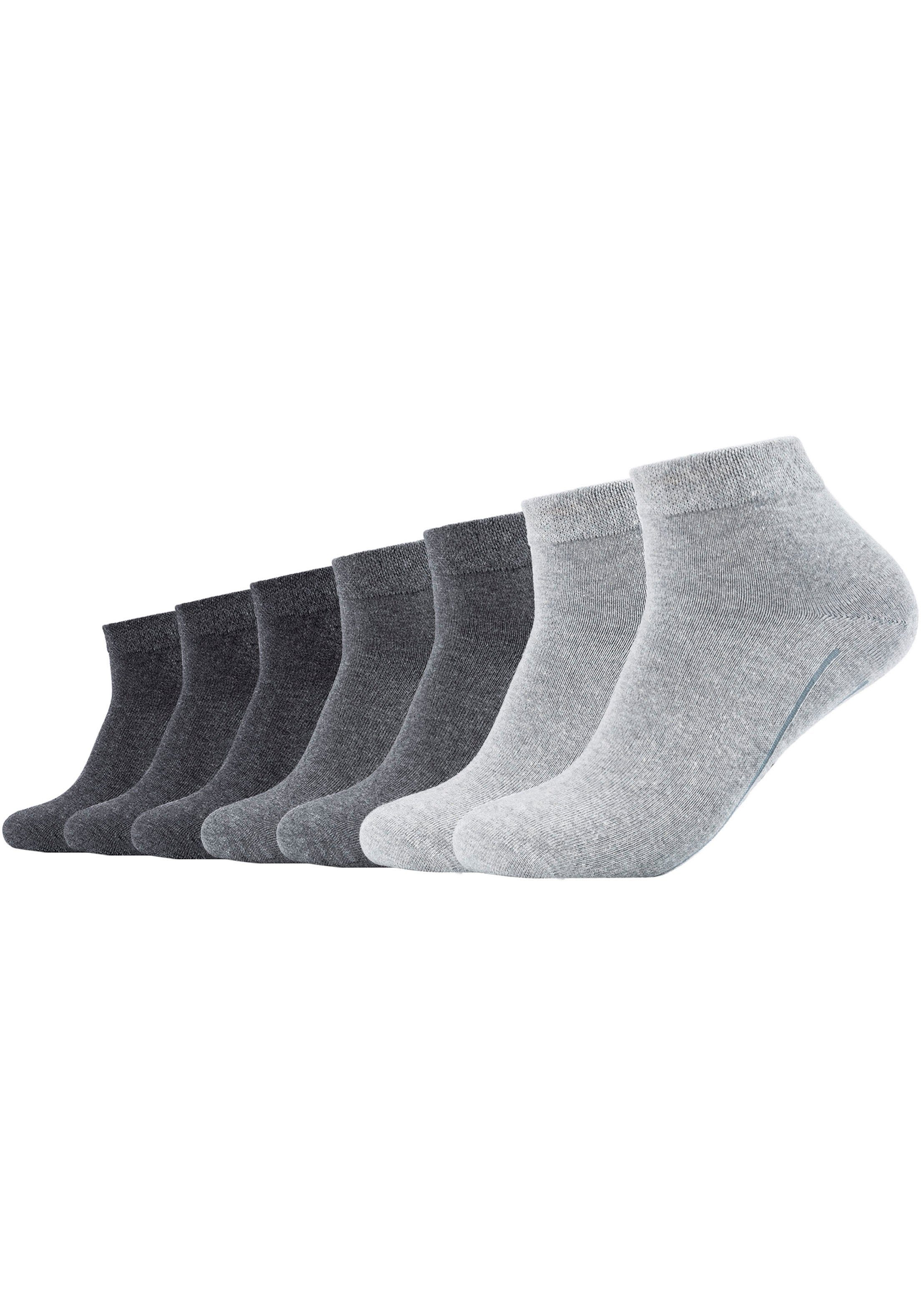 weichem ca-soft Camano Socken Baumwollanteil mit Klimaregulierend: Komfortbund, atmungsaktiv hohem dank (7-Paar)