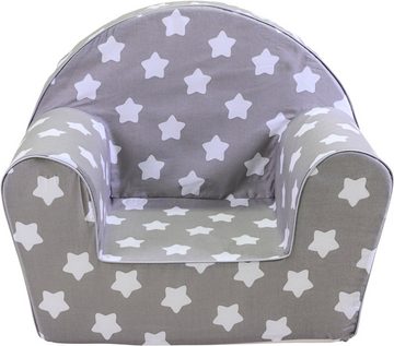 Knorrtoys® Sessel Grey White Stars, für Kinder; Made in Europe