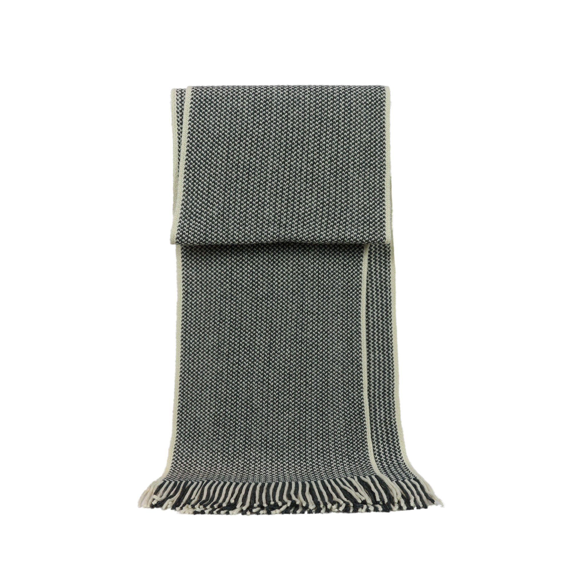 ZEBRO Strickschal Schal, Fransen beige | Strickschals