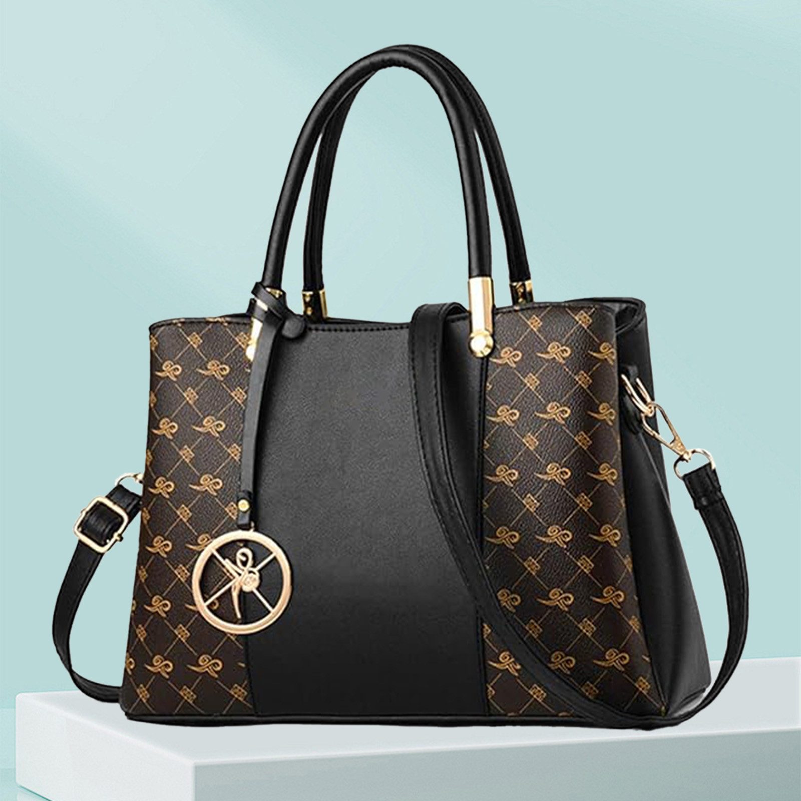 MODFU Henkeltasche Umhängetasche Handtasche Tragetasche Aktentasche (Schultertasche Arbeitstasche Messenger-Tasche Top Griff Schultergurt, 1-tlg., Bürotasche, Unitasche, Freizeittasche, Kunstleder), für Frau Frauen Freizeit