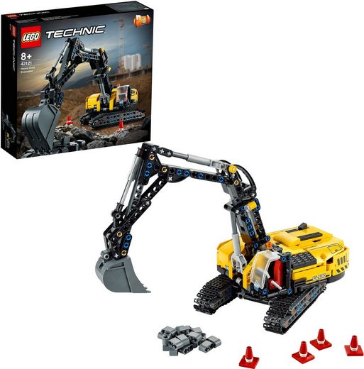 LEGO® Konstruktionsspielsteine »Hydraulikbagger (42121), LEGO® Technic«, (569 St), Made in Europe