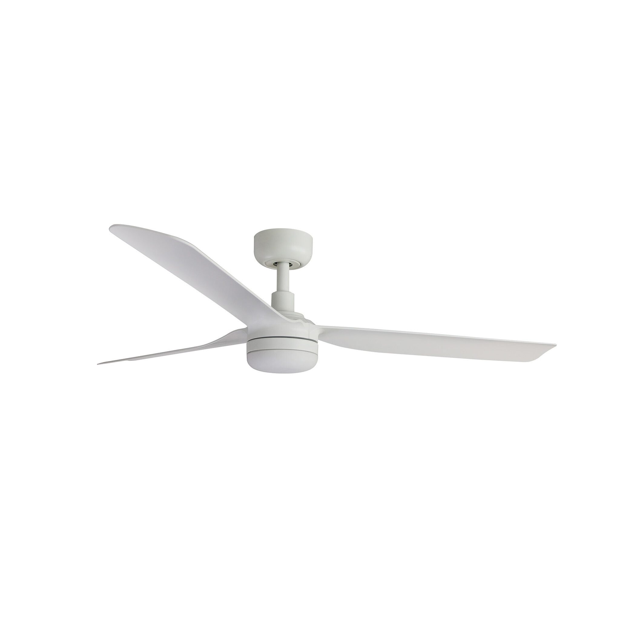 FARO Barcelona Deckenventilator DC Deckenventilator Punt Weiß mit LED, Timer