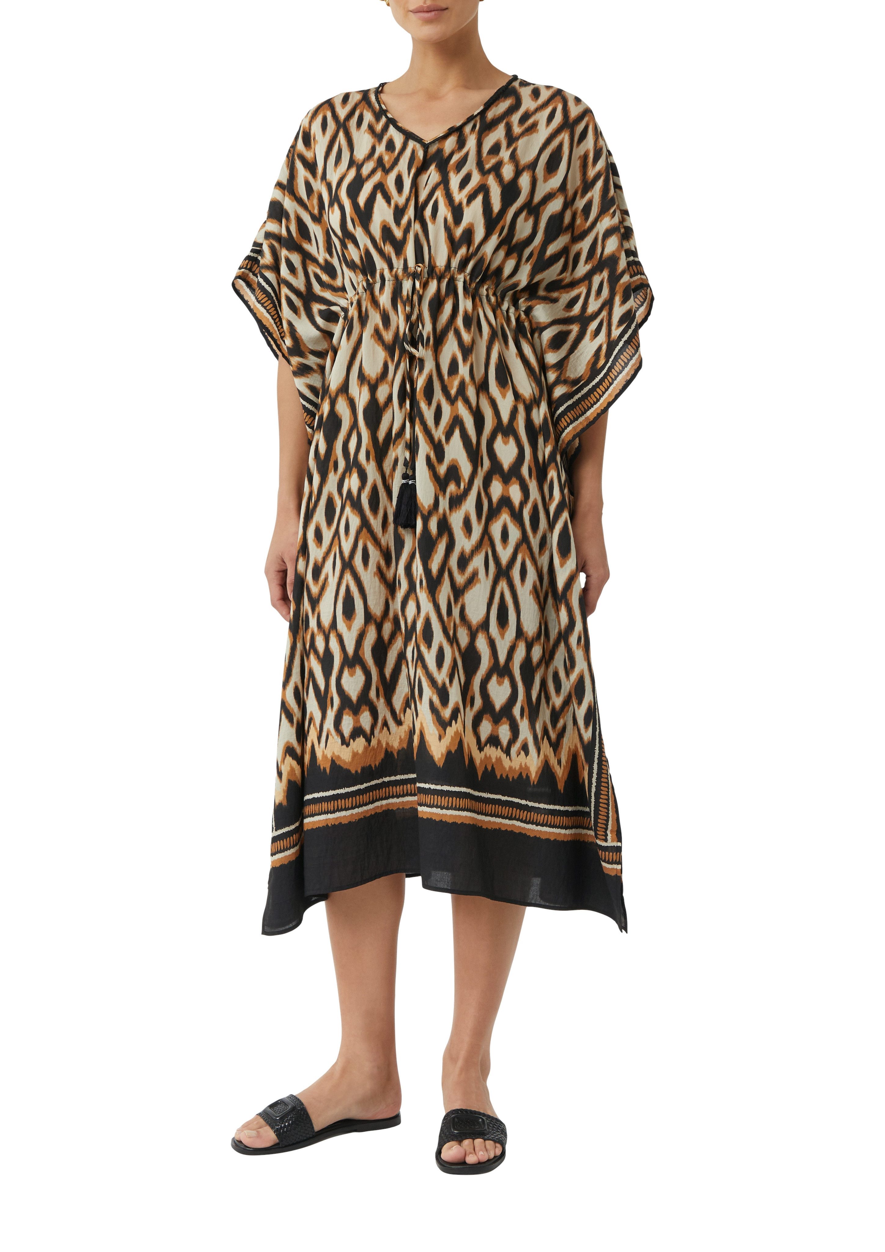 comma Blusenponcho mit All-Over Print