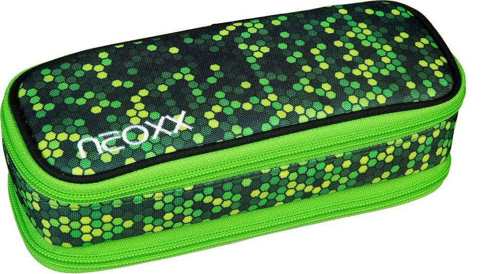 neoxx Schreibgeräteetui Schlamperbox, Catch, Pixel, aus recycelten PET- Flaschen
