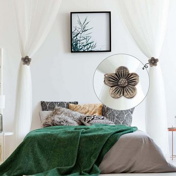 Raffhalter Camellia Magnetische Vorhang-Raffhalter,Fenstervorhang dekorative, KIKI