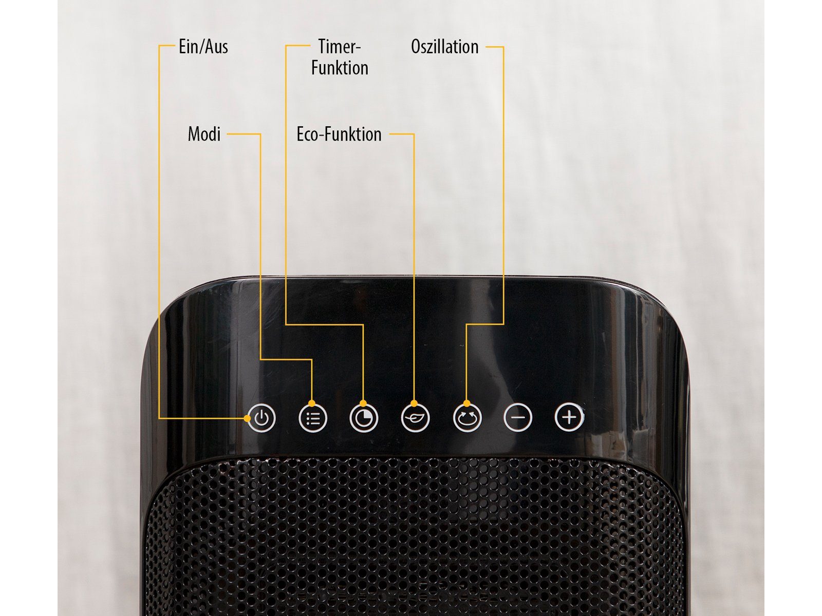 Tristar Keramikheizlüfter, 1800 W, Elektroheizer Warmluftheizung & Ventilator Keramikheizer, Thermostat