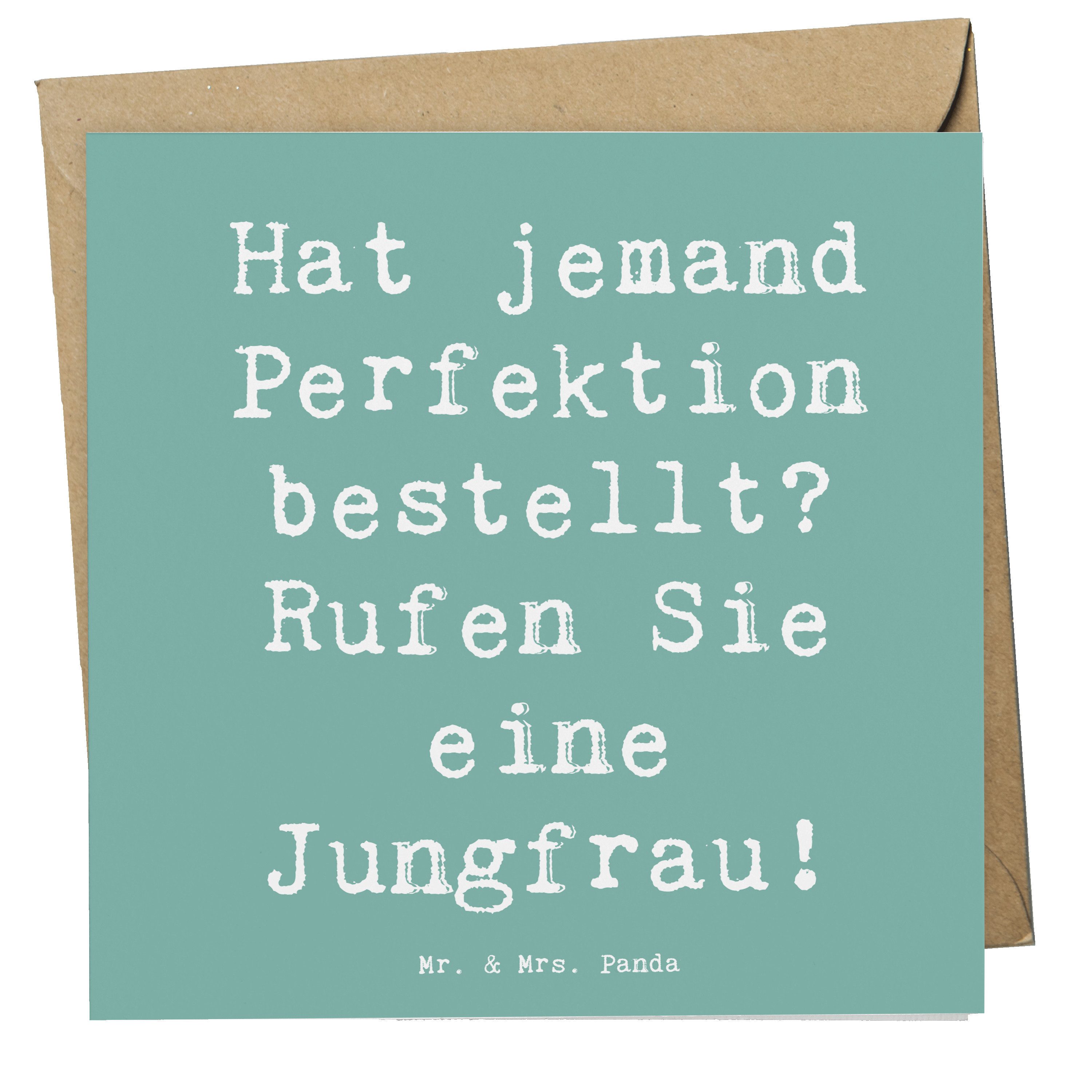 Grußkarte Jungfrau Perfektion - Meeresbrise - Geschenk, Strukturiertheit, Horos