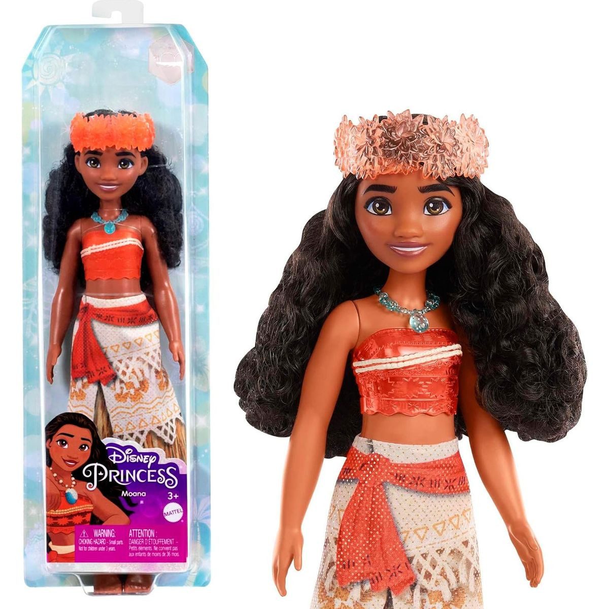 Mattel® Anziehpuppe Mattel HPG68 - Disney Princess - Vaiana Puppe – Ein episches Abenteu
