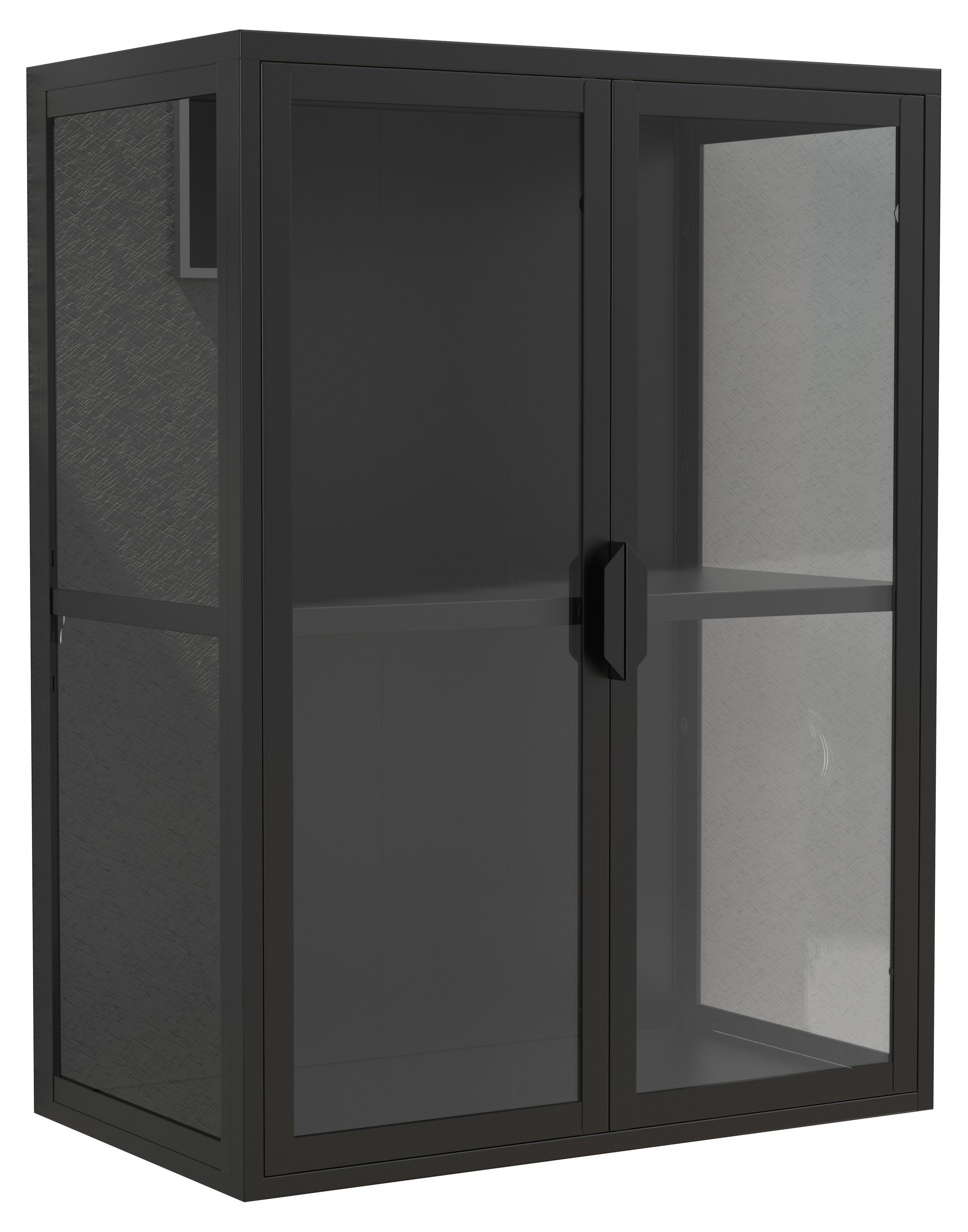 VCM Hängevitrine Stahl Wandvitrine Hängevitrine Vitrine Glas Flokas günstig online kaufen