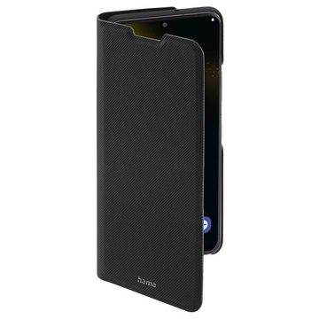 Hama Smartphone-Hülle Booklet für Samsung Galaxy S22 (5G), schwarz, schlankes Design, Mit Standfunktion und Einsteckfächer