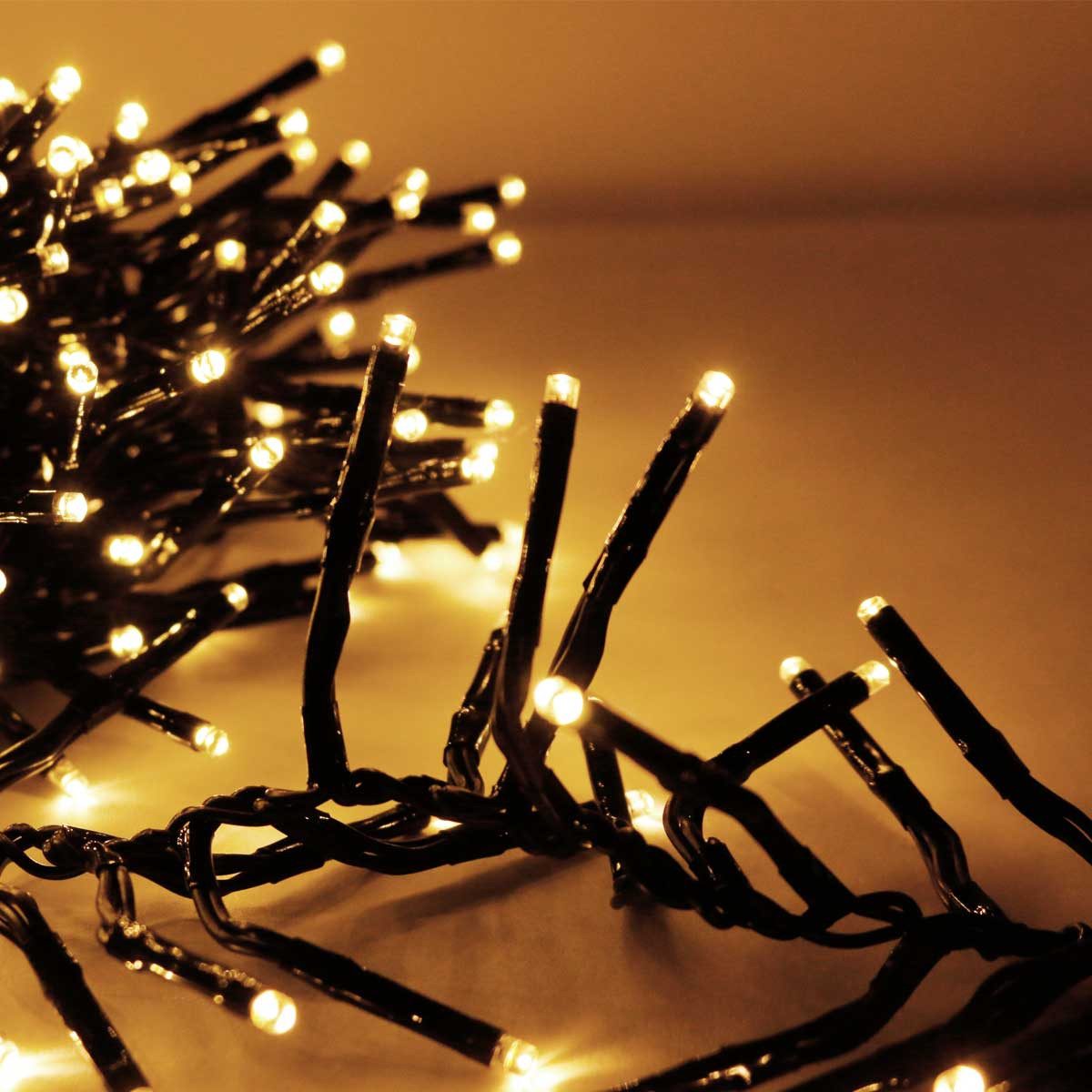 EGB LED-Lichterkette Außen-Büschellichterkette, 400 Mini-LED ww, 230V
