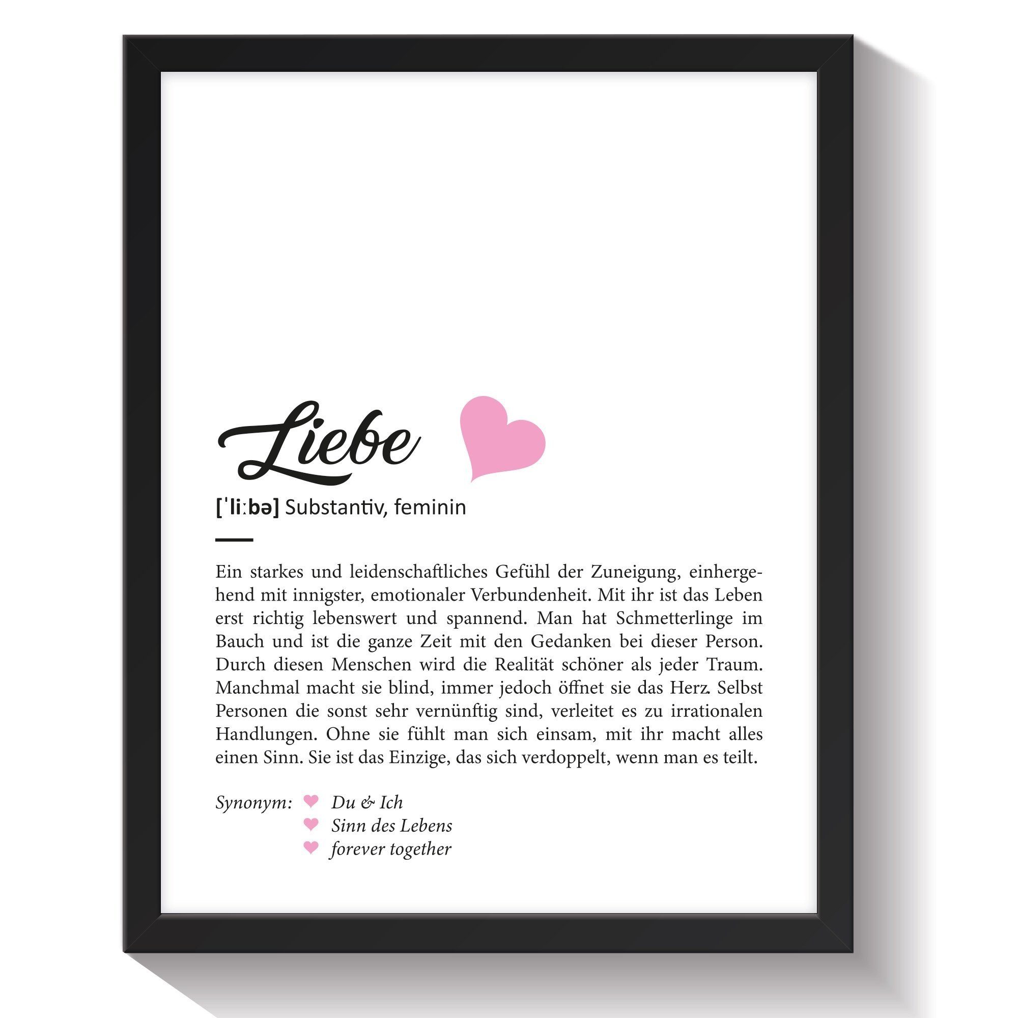 GRAVURZEILE Poster Definition Poster, Kunstdrucke auf günstig online kaufen