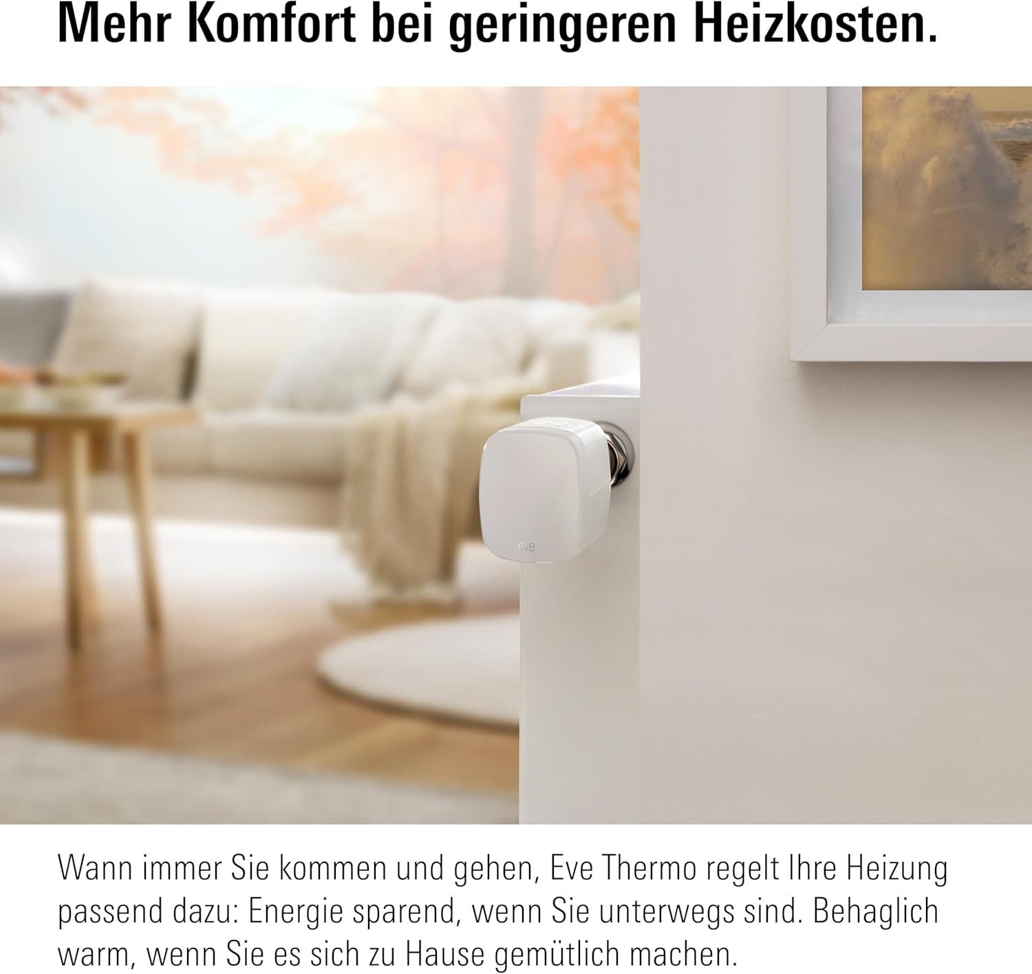 EVE Heizkörperthermostat Eve Thermo (HomeKit), (1 St)