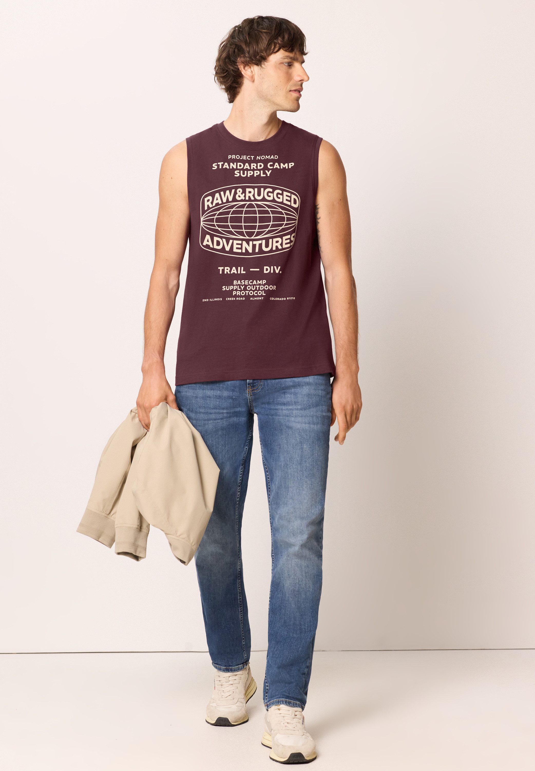 STREET ONE MEN Tanktop aus reiner Baumwolle – Bild 3 von 5