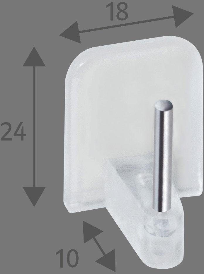 Good Life Gardinenstangenhalter Emia, Vitragenstangen, (Set, 2-St), Klebehalter, für Vitragen – Bild 5 von 5
