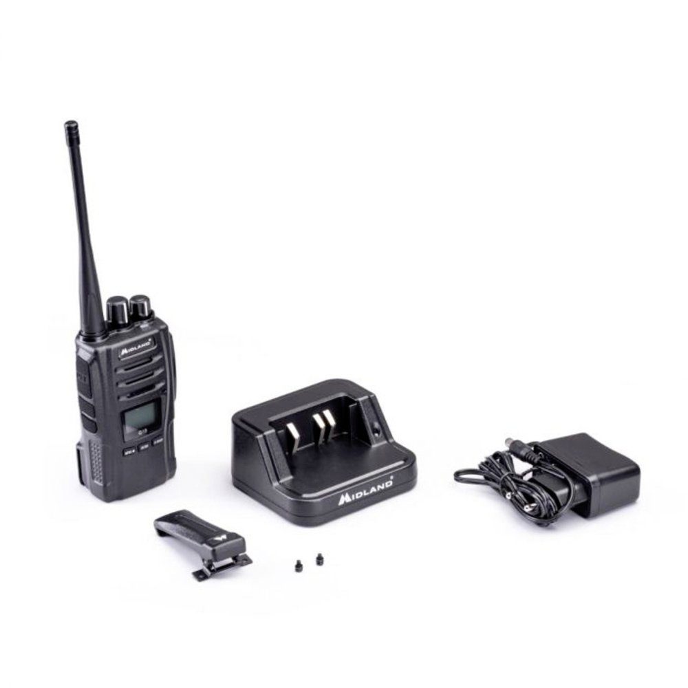 Midland Walkie Midland G13 Talkie Midland Headset 2er PMR446 Koffer Funkgerät, AE34 Kenwood