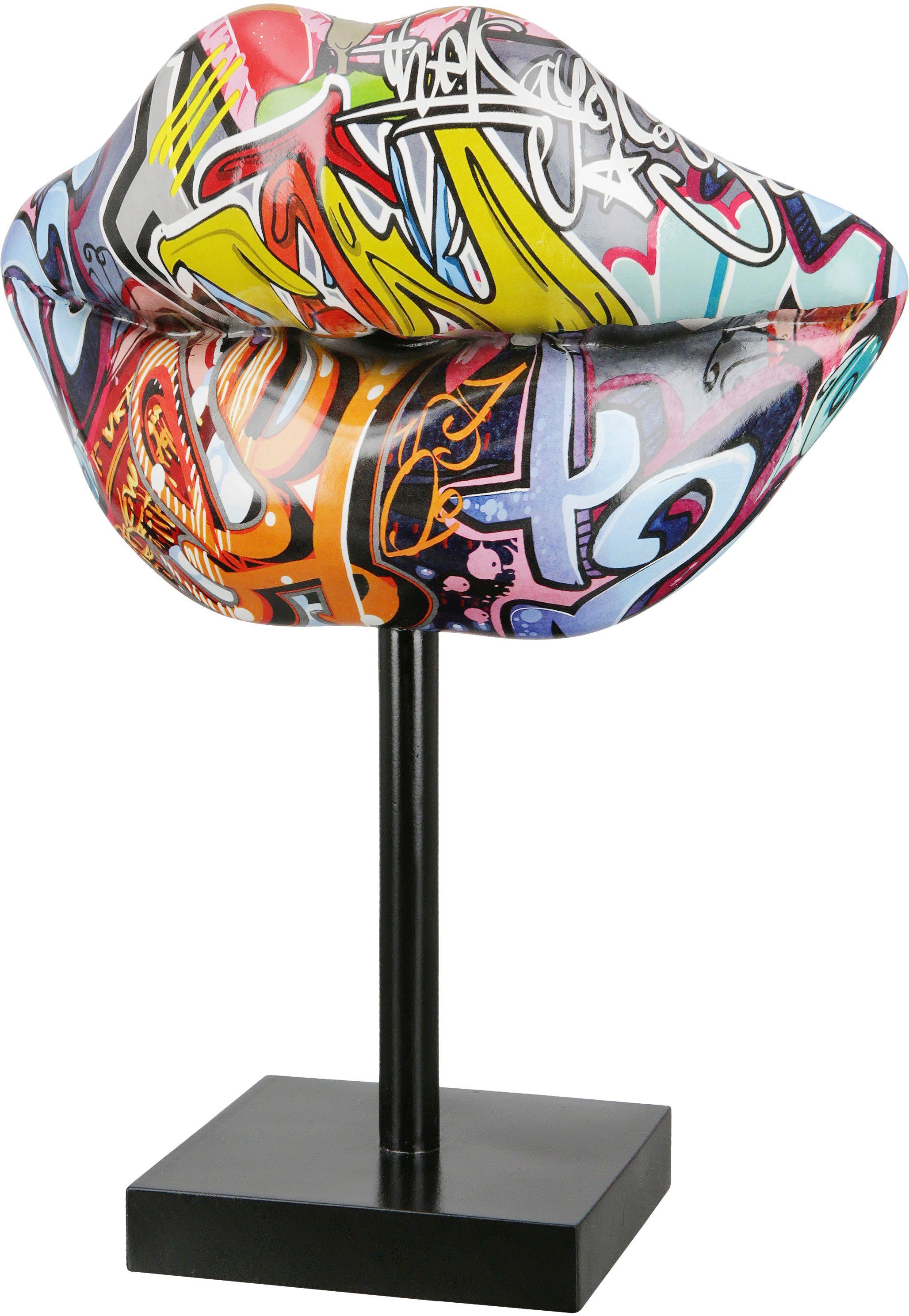 Dekofigur Skulptur Kiss Street Art