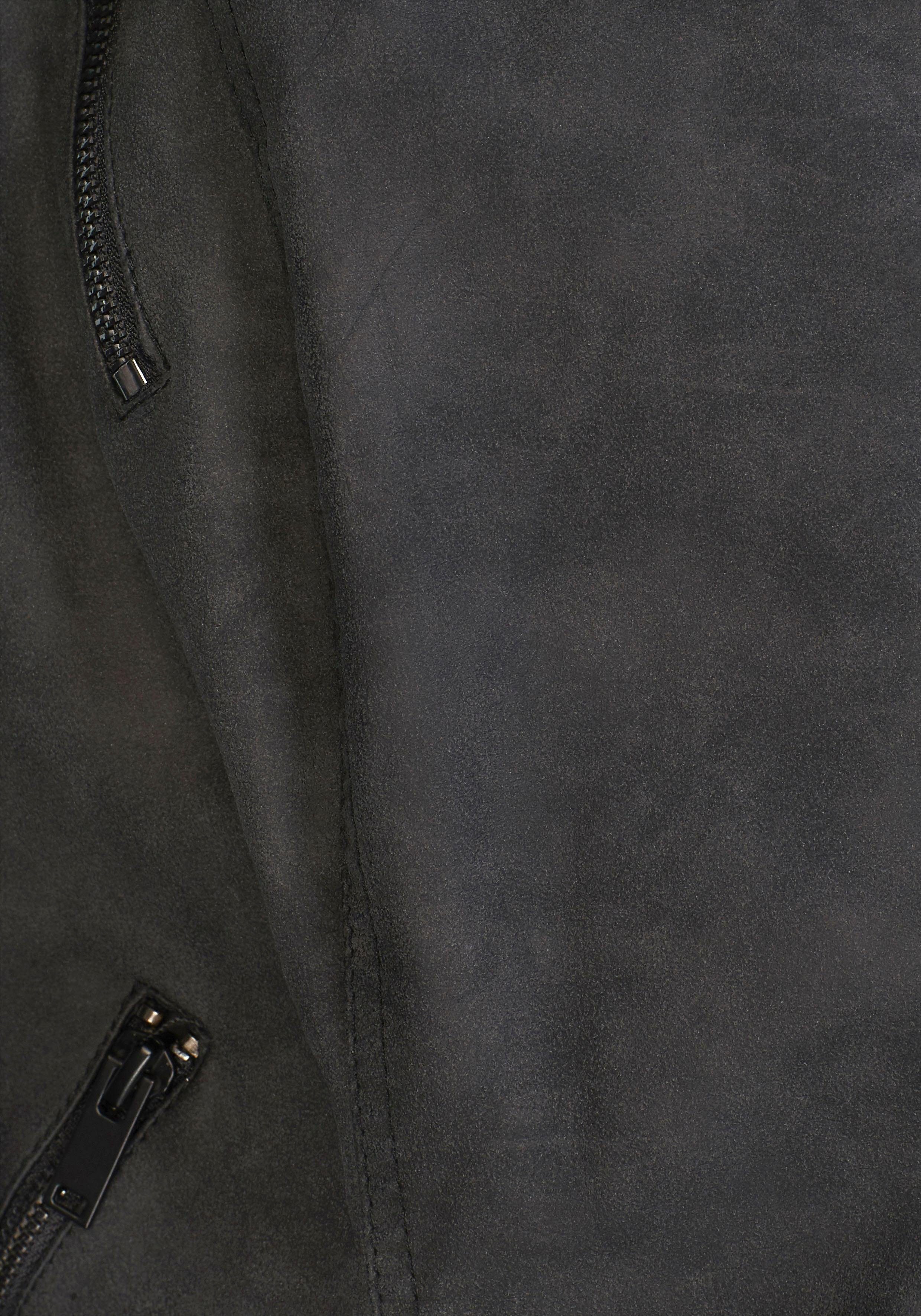 ONLY CARMAKOMA Lederimitatjacke CARAVANA FAUX LEATHER BIKER OTW mit Biker-Details