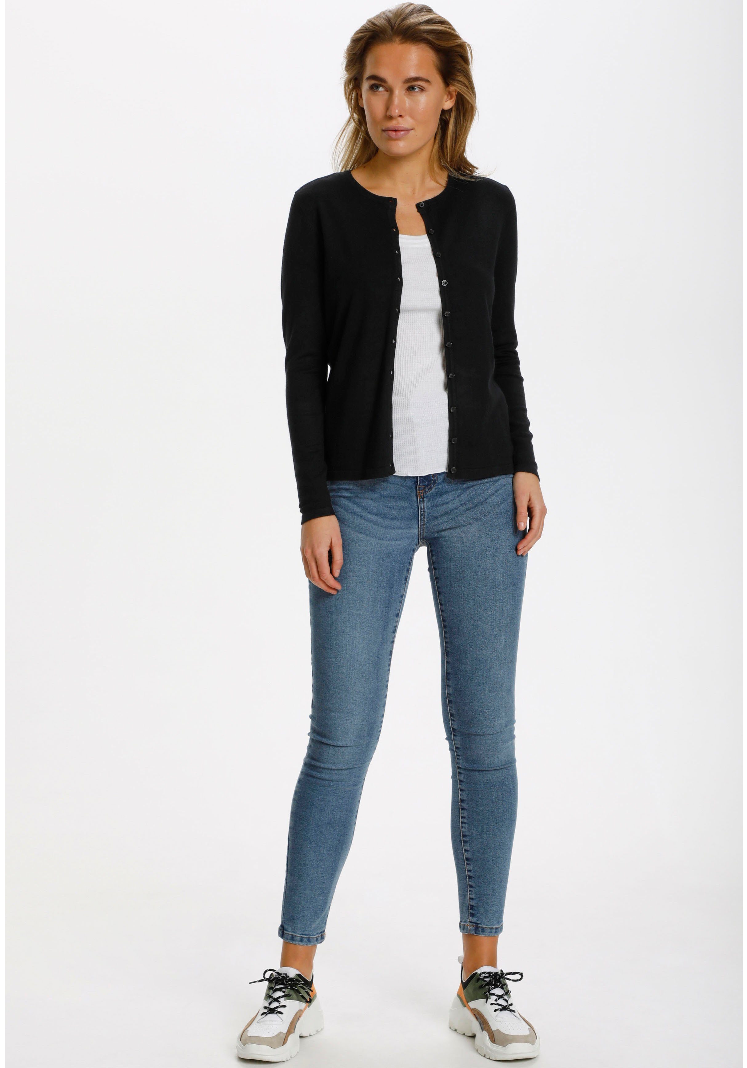 Saint Tropez Strickjacke A8661, MilaSZ R-Neck Cardigan Viskosemischung, Classic fit