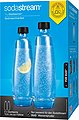 SodaStream Wassersprudler Flasche »DuoPack«, (Set, 2-tlg), 1L Glasflache, Ersatzflaschen geeignet für den SodaStream Wassersprudler DUO, 2x 1L Fassungsvermögen, Bild 2