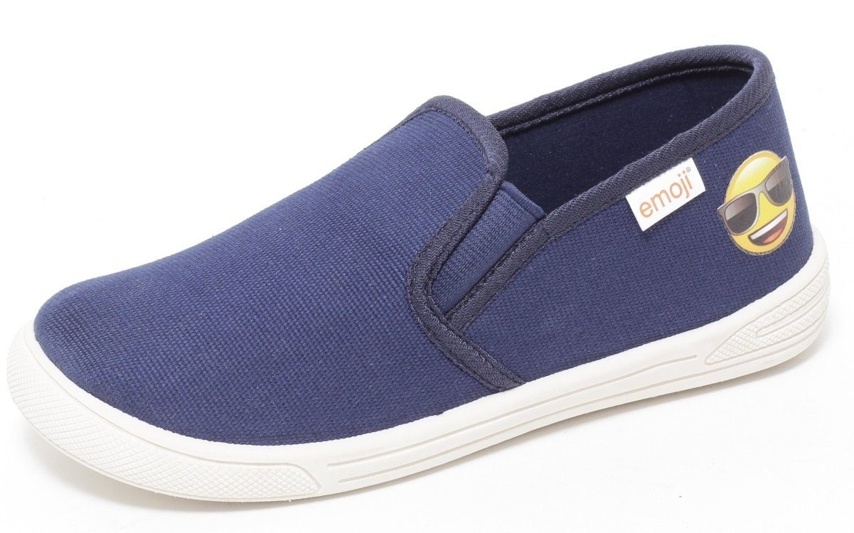 dynamic24 Sneaker Slipper Unisex Freizeitschuhe Schuhe Halbschuhe Smiley