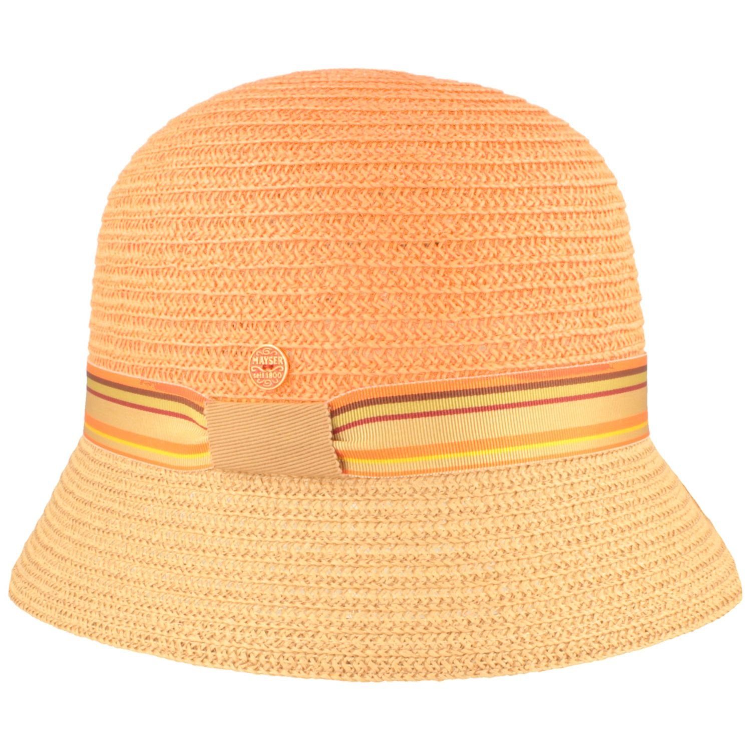 Mayser Strohhut knautschbarer kleiner Bortenhut zweifarbig