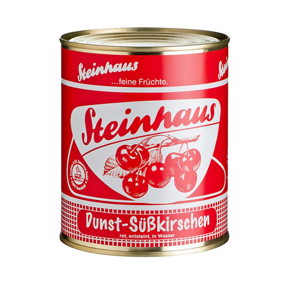 Steinhaus Obstkonserve, Steinhaus Dunst Süßkirschen fruchtige einsteinte Kirschen 850ml