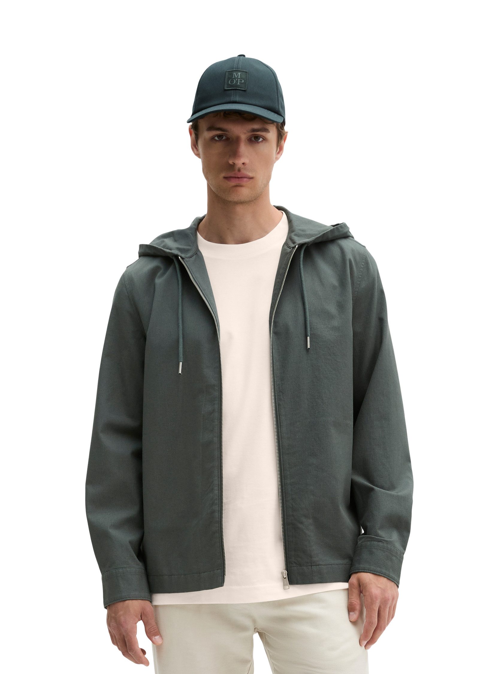 Marc O'Polo Kurzjacke aus robustem Bio-Baumwoll-Dobby