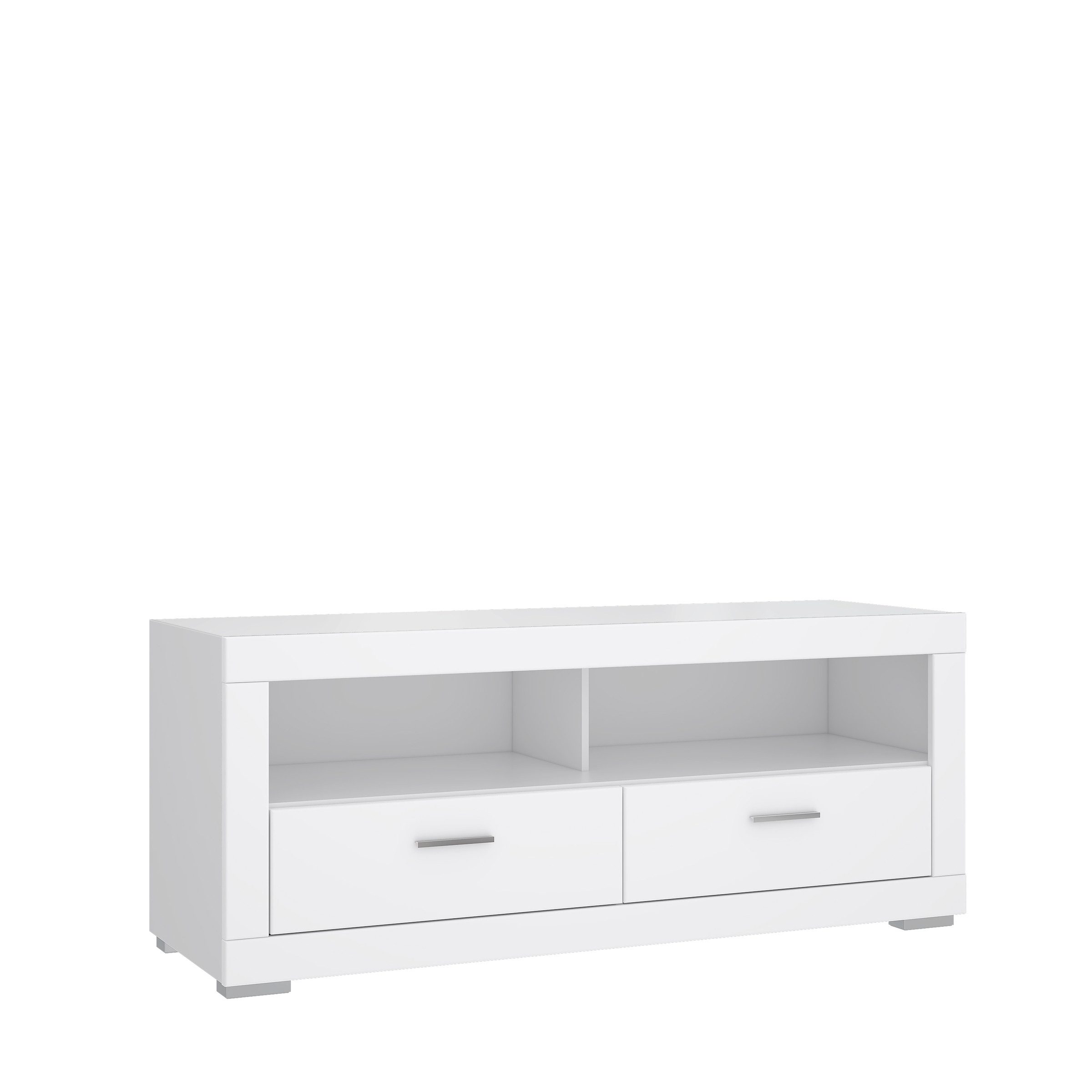 freiraum Lowboard SNOW, 2 Schubladen, 2 Fächer, in weiß - 156x64x52,1cm (BxHxT)