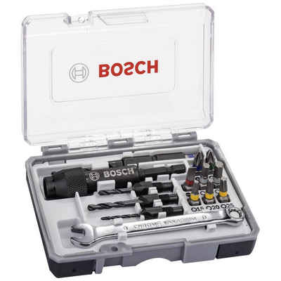 BOSCH Bit-Set Extra Hard HSS-Spiralbohrer- und Schrauberbit-Set, inkl. Bithalter