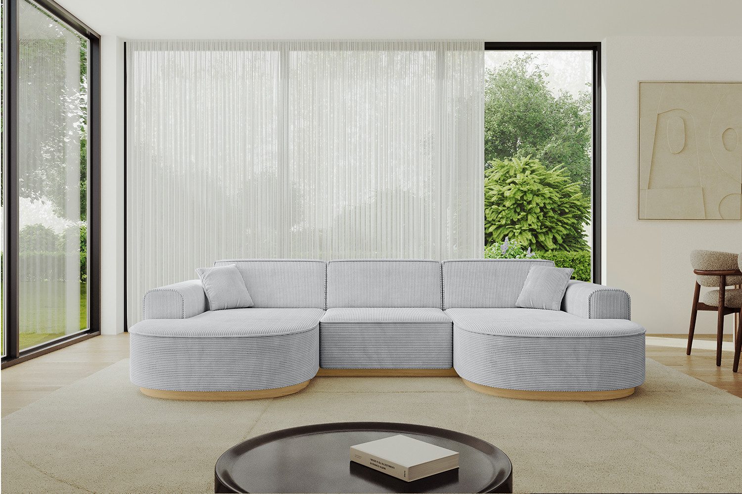 ALTDECOR Wohnlandschaft MARI-U1-v2, Sofa Praktische Bequeme Funktionsecke Couch U-Form Eckcouch, Corner Sofa U-Form Vielseitige Sofa Wohnlandschaft Wohnzimmer