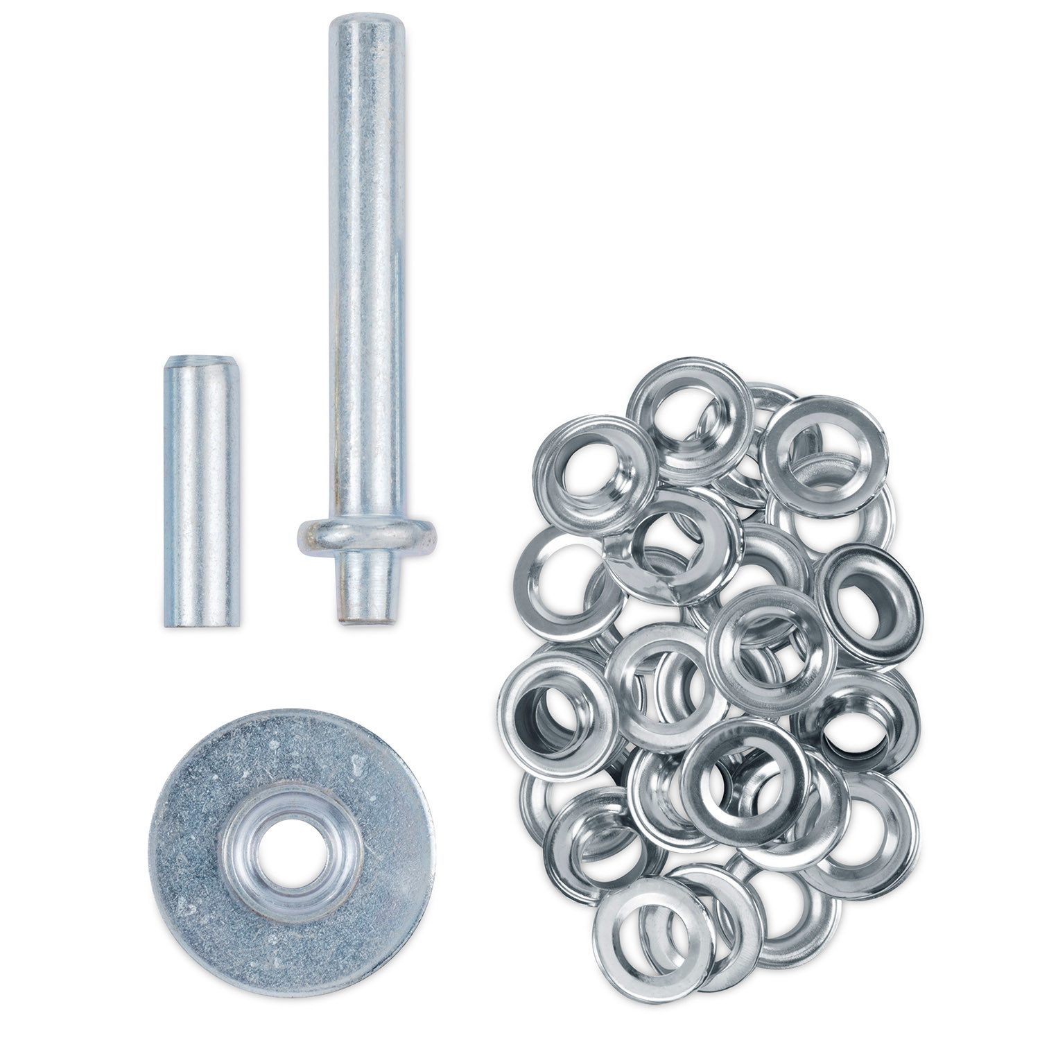 Kreator Lochstanzer Ösen-Einschlag-Stempel ø 12,5 mm plus 30 Stück Ösen ø 12,5 mm