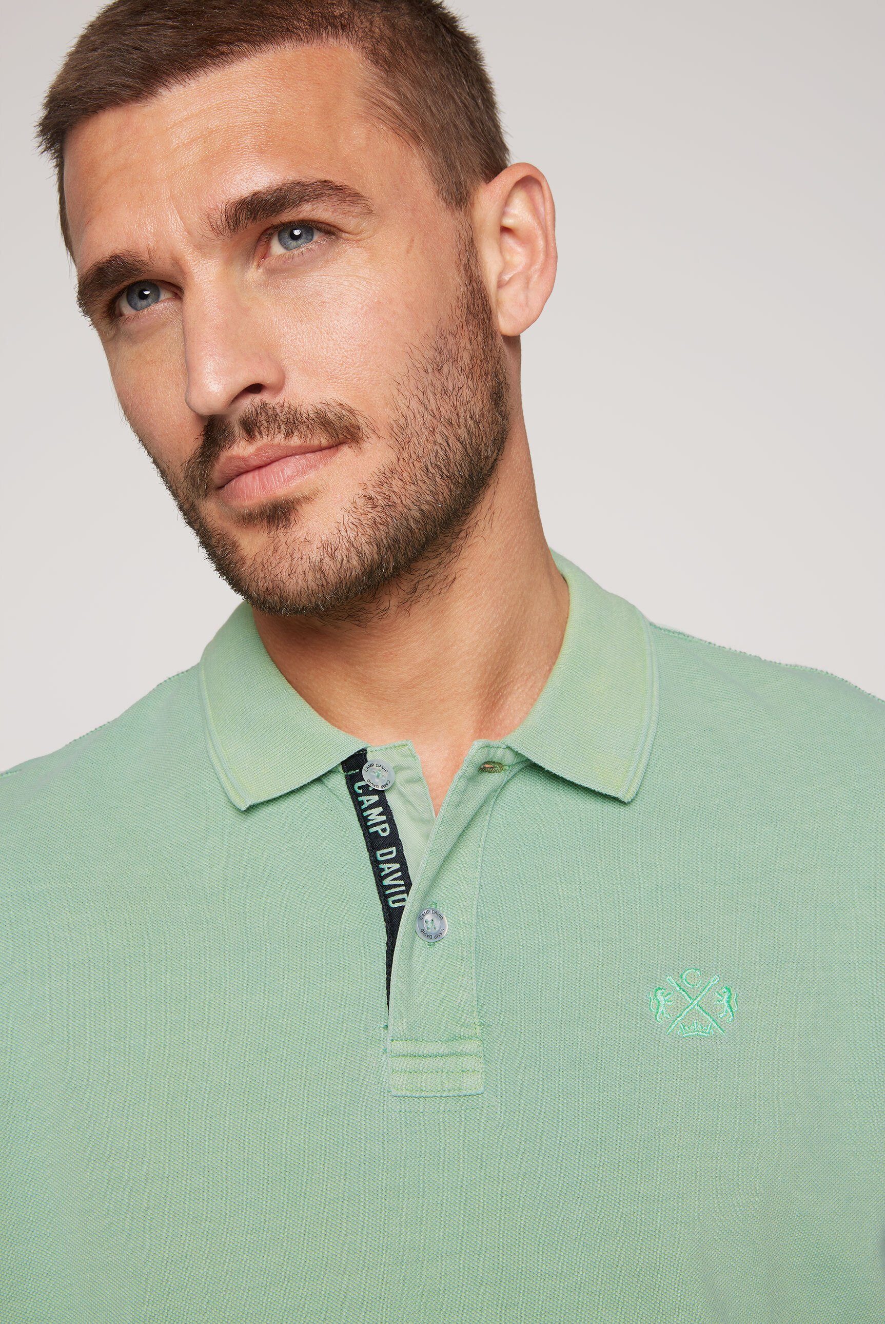 DAVID aus Baumwolle CAMP Poloshirt