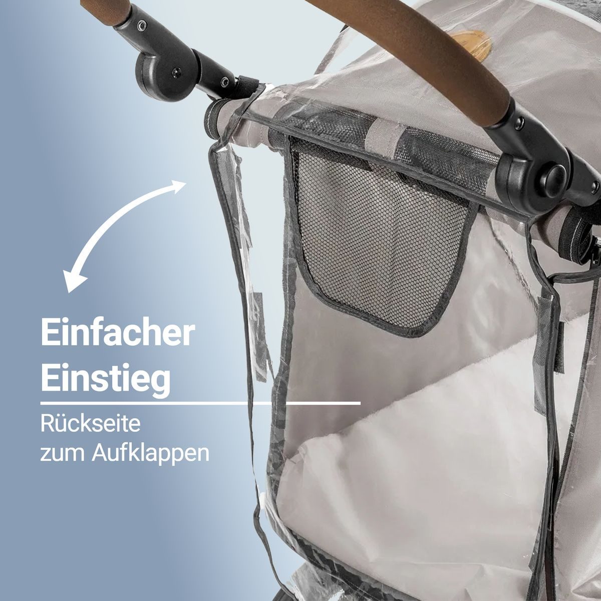 Zamboo Hundebuggy TOGfit, Universal Regenschutz für Hundebuggy Regenverdeck Hundewagen