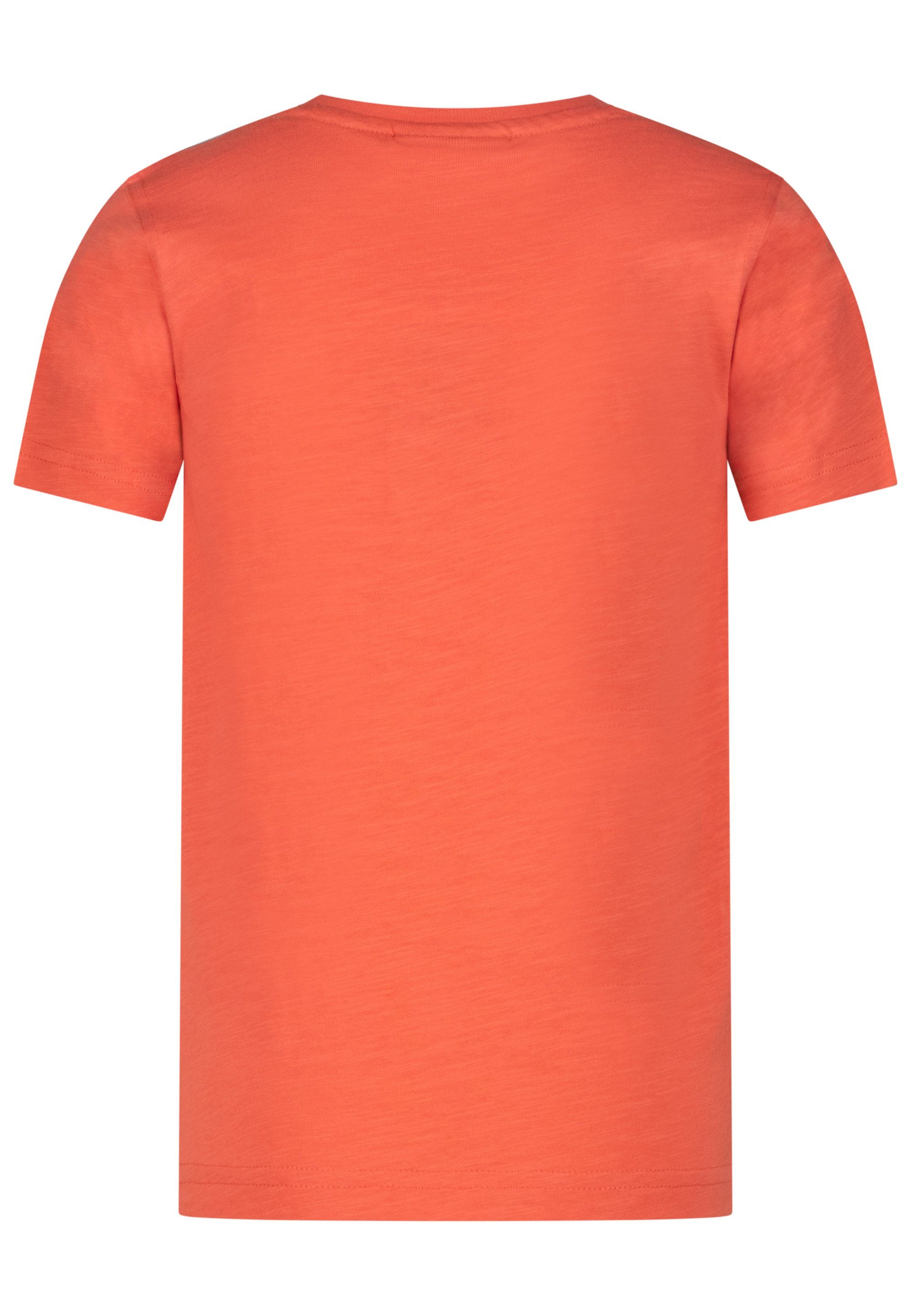 mit realistischem SALT Space Shuttle dunkelblau-rot Fotodruck PEPPER T-Shirt AND (2-tlg)