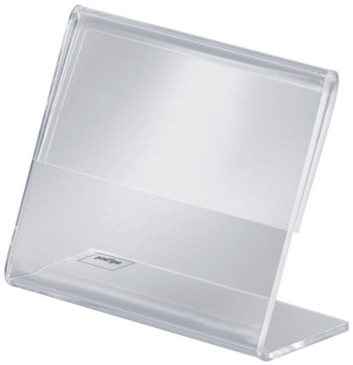Stehsammler Info-/Preisaufsteller 74x52mm L-Form glasklar VE=10 Stück