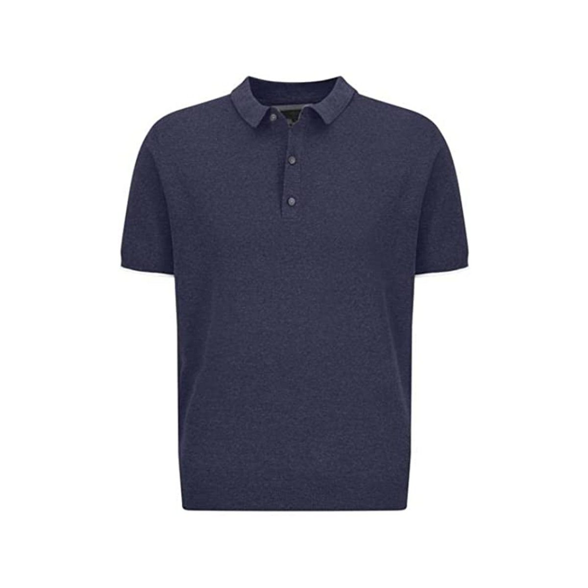 FYNCH-HATTON Poloshirt blau passform textil (1-tlg)