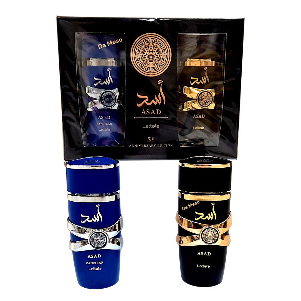 Eau de Parfum Lattafa Asad und Asad Zanzibar GESCHENKSET 2x100 ml