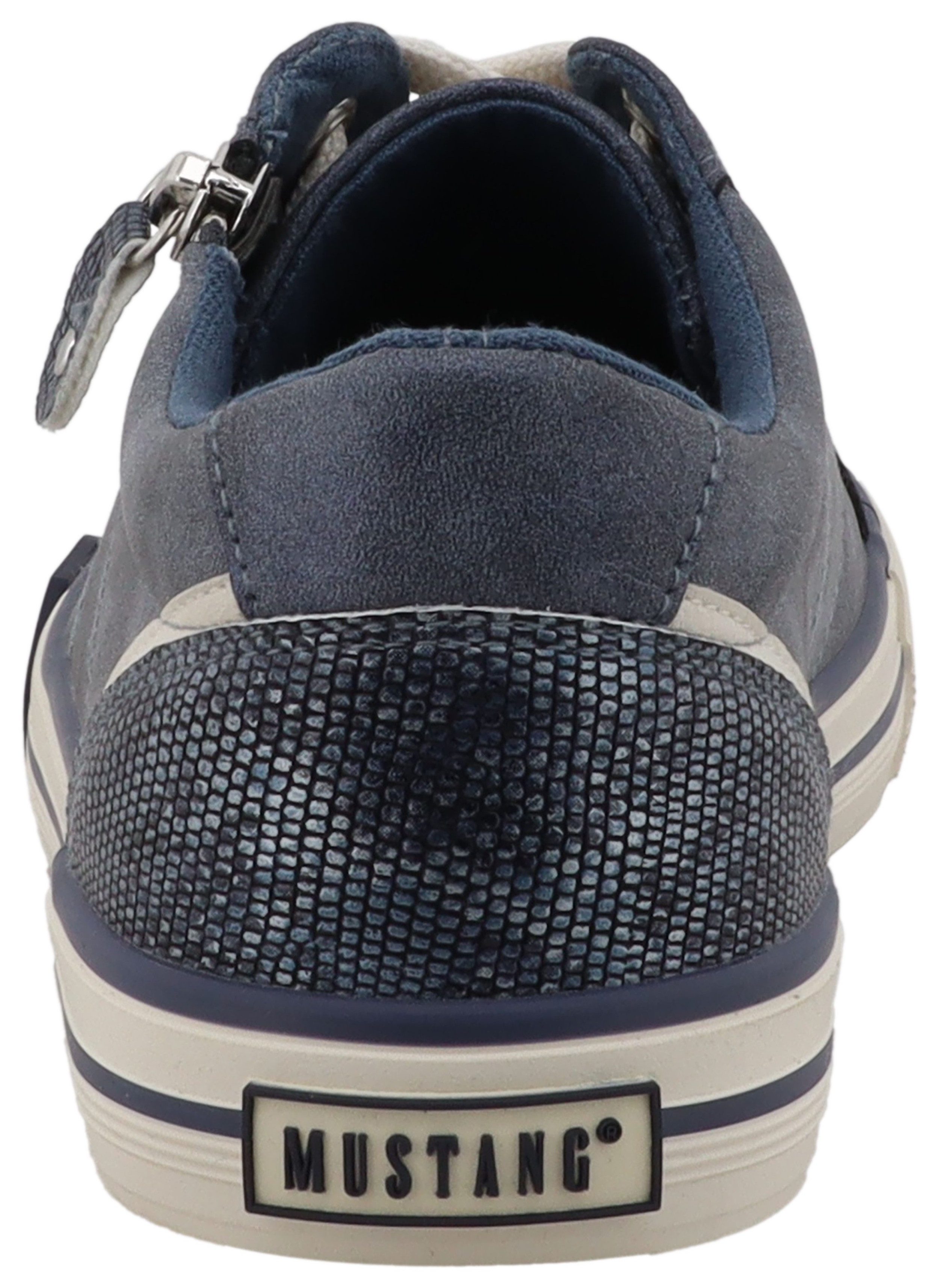 Mustang Shoes Winona Sneaker Freizeitschuh, Halbschuh, Schnürer mit Besatz im Animal-Look