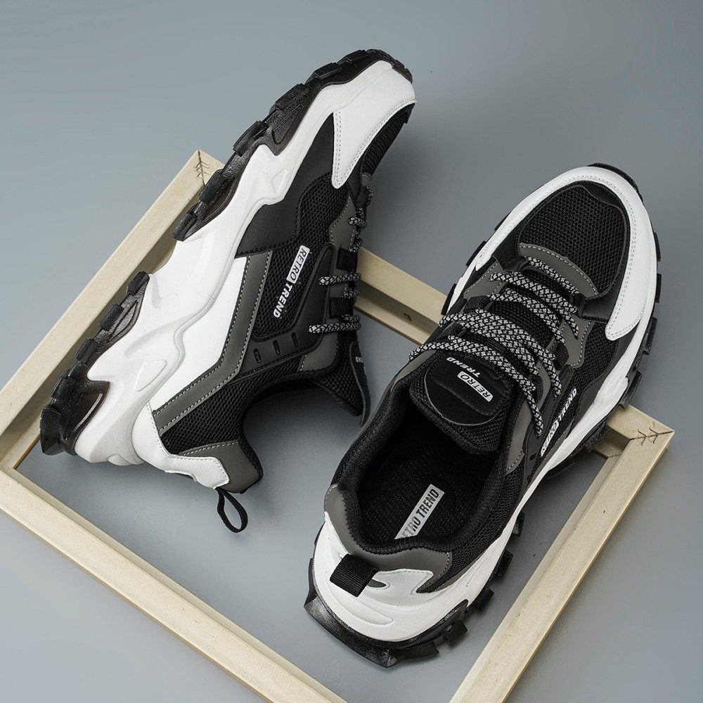 HUSK'SWARE Sneaker (EVA + TPR sorgen für hervorragende Dämpfung und Rückfederung., Schweinsleder kombiniert mit Mesh) Leicht, atmungsaktiv, rutschfest und antib – Bild 5 von 5