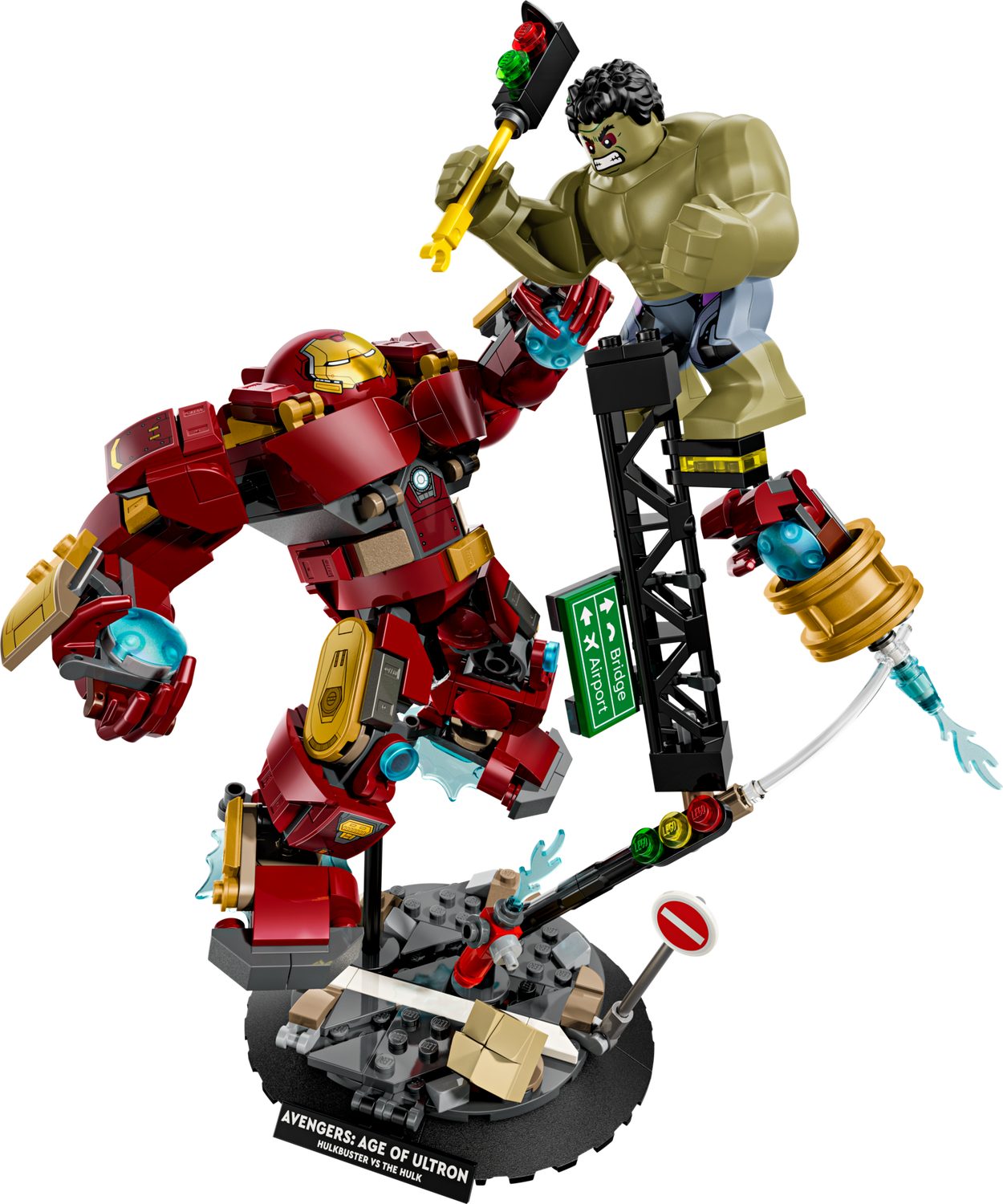 LEGO® Marvel 76343 Duell der Giganten: Hulkbuster vs. Hulk Spielbausteine, (Set, 413 St., Set)