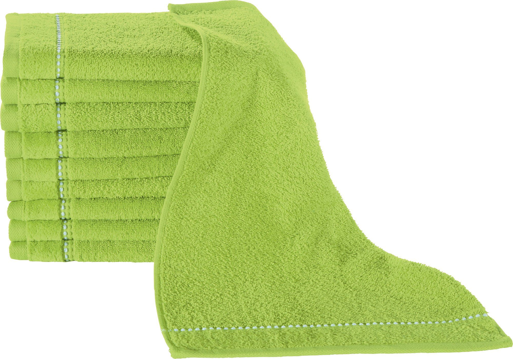 Erwin Müller Gästehandtuch Gästetuch "Mannheim" 10er-Pack, Frottier, Walk-F günstig online kaufen