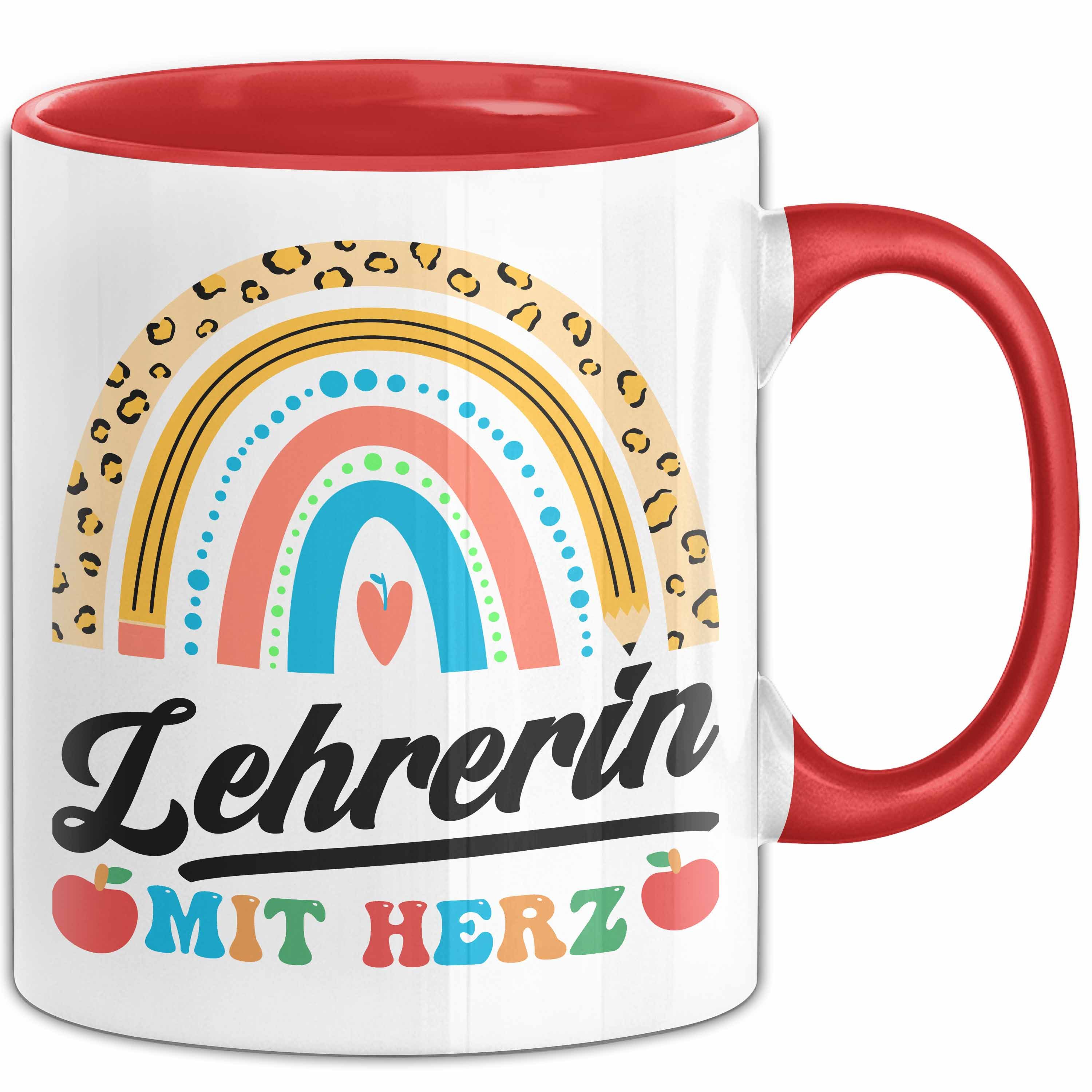 Tasse Lehrerin Mit Herz Tasse Lustiges Geschenk Für Klassenlehrerin