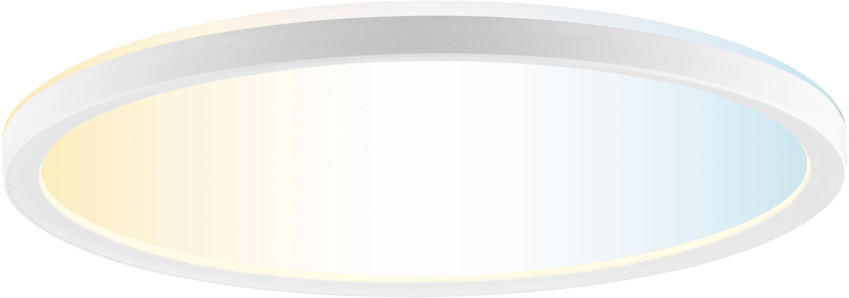 Hanseatic LED Panel DLP220A, CCT - über Fernbedienung, LED fest integriert, warmweiß - kaltweiß, Deckenlampe,Deckenleuchte, 2700-6500 K, dimmbar,CCT über Wandschalter