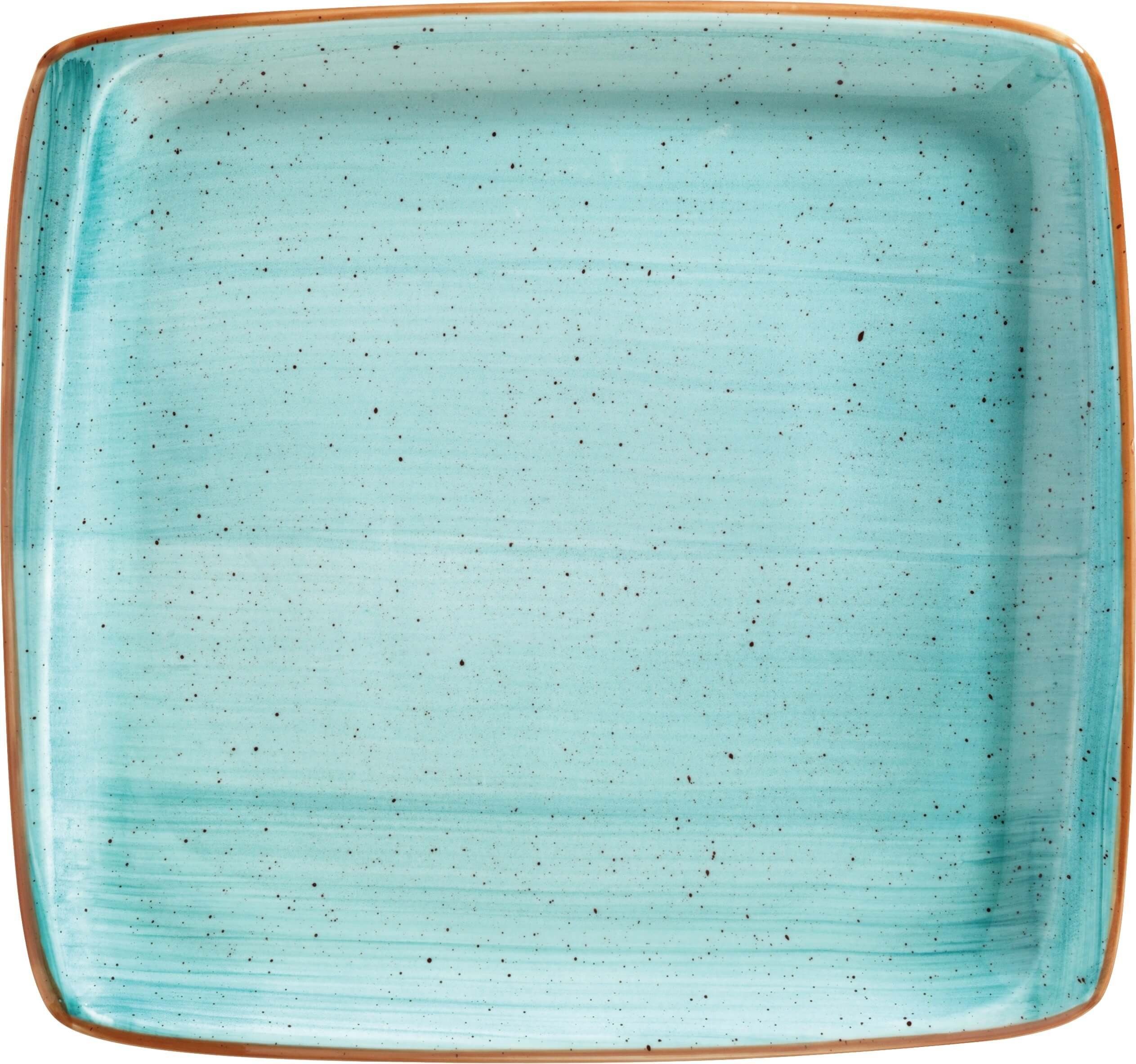 Bonna Servierplatte 6x Bonna Aura Aqua 32x31cm Moove Servierplatten