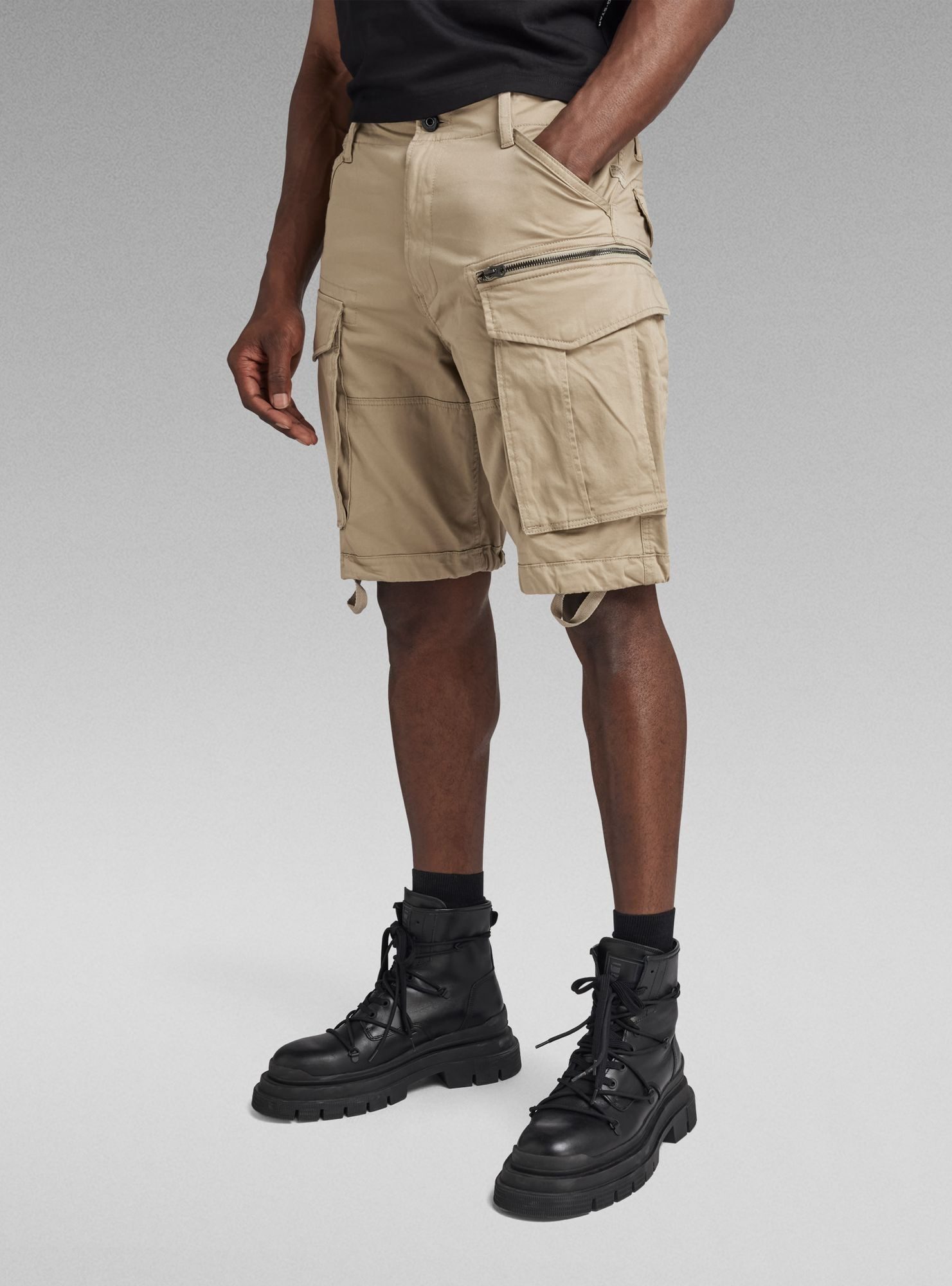 Cargohose Rovic Zip Relaxed Shorts