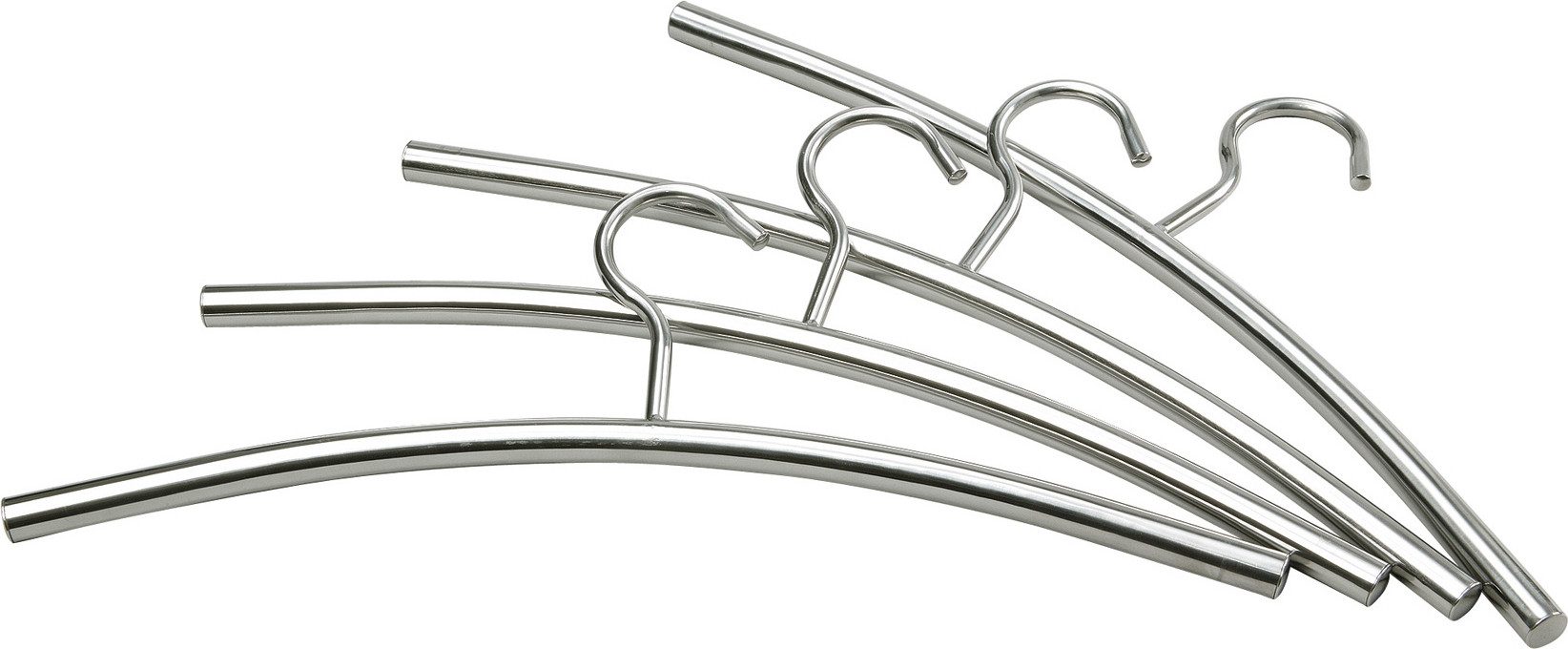 Testrut Kleiderbügel Kleiderbügel Edelstahl 43 cm 4 Stück, (1-tlg)
