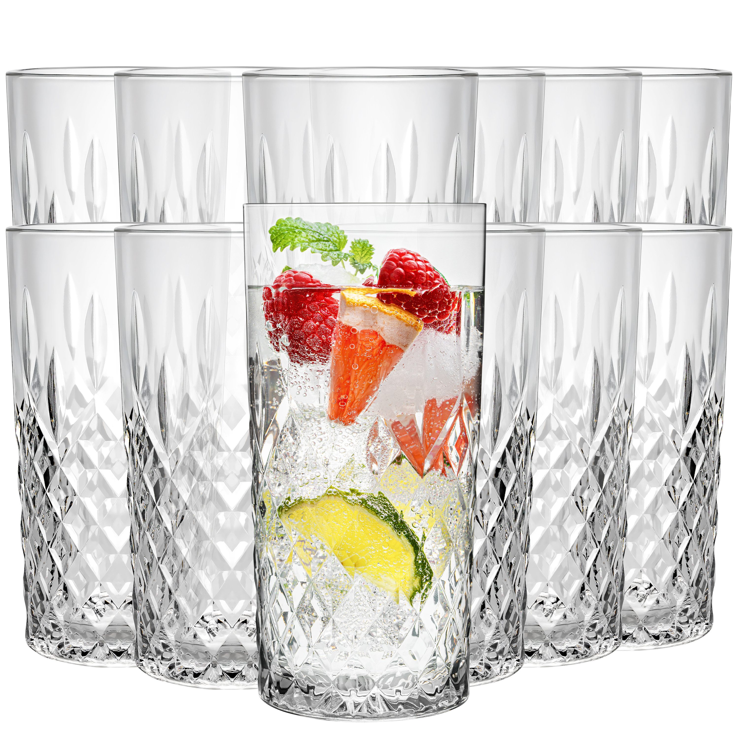 Gläser-Set Trinkgläser Set Wassergläser 6/12er Set für Cocktails, Softdrinks