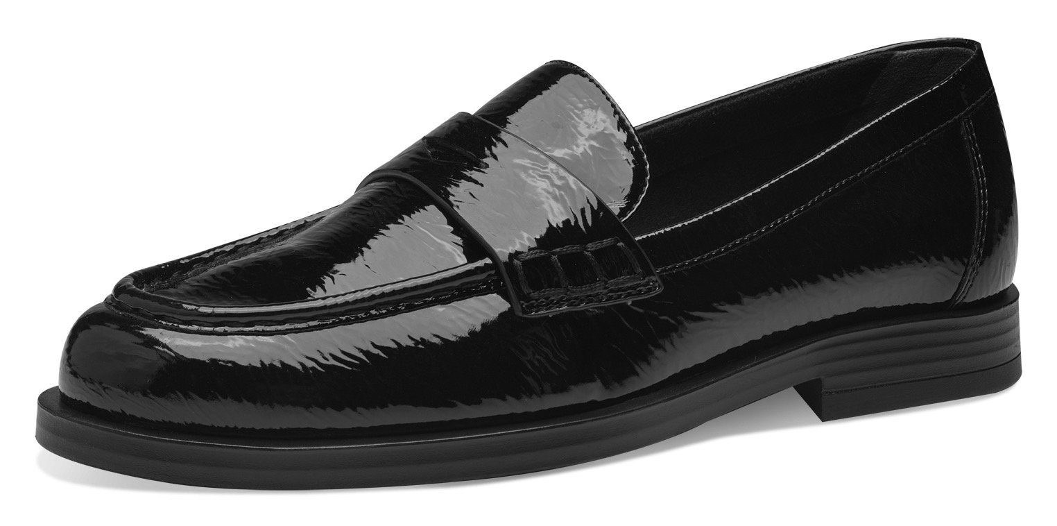 Tamaris Slipper in veganer Verarbeitung BLACK PATENT